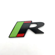 The Jaguar R badge is suitable for Jaguar XF modification, XKR badge, XJL rear tailgate badge, metal sticker, R-shaped badge