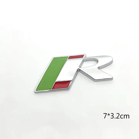 The Jaguar R badge is suitable for Jaguar XF modification, XKR badge, XJL rear tailgate badge, metal sticker, R-shaped badge