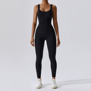 Spring seamless one-piece yoga suit for Europe and America, dance, abdominal tightening, slimming, sports, elastic and tight fitting jumpsuit