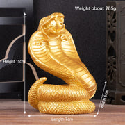 2025 Snake Year Resin Snake Decoration, Chinese Style Desktop Lucky Ornament