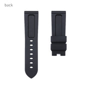 Panerai sea rubber watch strap original butterfly buckle folding buckle waterproof rubber silicone strap men's 22 24mm