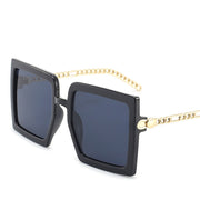 Fashion Glasses Net Red Same Style Sunglasses Metal Hollow Chain Trend Men And Women Sun Protection Sunglasses