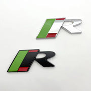 The Jaguar R badge is suitable for Jaguar XF modification, XKR badge, XJL rear tailgate badge, metal sticker, R-shaped badge