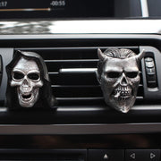 Death Skull Aromatherapy Plugin Resin Ghost Mask Car mounted Aromatherapy Clip Decoration