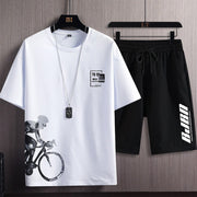 Men Shorts Sets Customized Men Summer Shirt Short Sets Beach short sleeve T-shirt and shorts suit