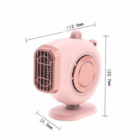 Small Sun Car Mounted Heater 12V/24V Car Heater Car Creative Fast Heating Mini Hot Fan