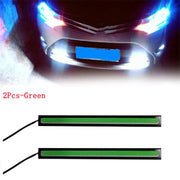 4/2Pcs 17CM Universal Car COB LED Strip Car Running Fog Lamp Driving Strip Light Waterproof 10-16V Flexible Led Strip Accessorie