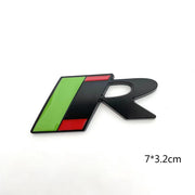 The Jaguar R badge is suitable for Jaguar XF modification, XKR badge, XJL rear tailgate badge, metal sticker, R-shaped badge