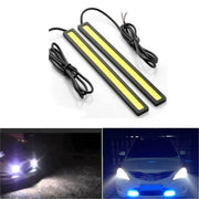 4/2Pcs 17CM Universal Car COB LED Strip Car Running Fog Lamp Driving Strip Light Waterproof 10-16V Flexible Led Strip Accessorie