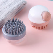 Hair Wash Comb Clear Brush Fluid Press Scalp Massage Bath Cleaning Shower Brush Home Shampoo Scrubber